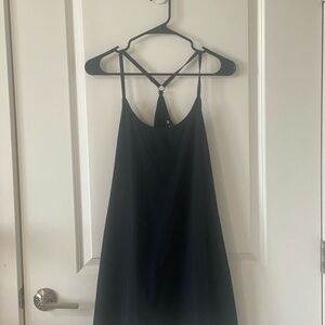 Cranes Athletic Fitness Dress Attached Shorts with Pockets M Black Sleeveless